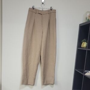 ATOIR The Sand  Heavyweight Wool Wide Barrel Leg Trousers